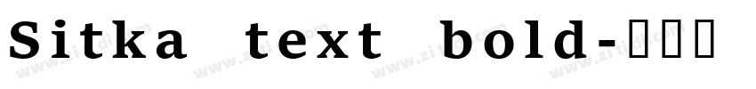 Sitka text bold字体转换
